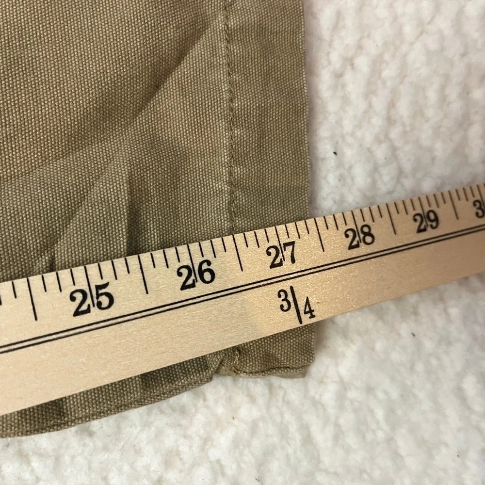 Weatherproof Pants Mens 36x30 Khaki Canvas Straight Leg‎ Casual SCWP532 Cotton
